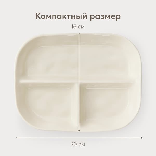 Тарелка для кормления Happy Baby Силиконовая секционная / 15072 8