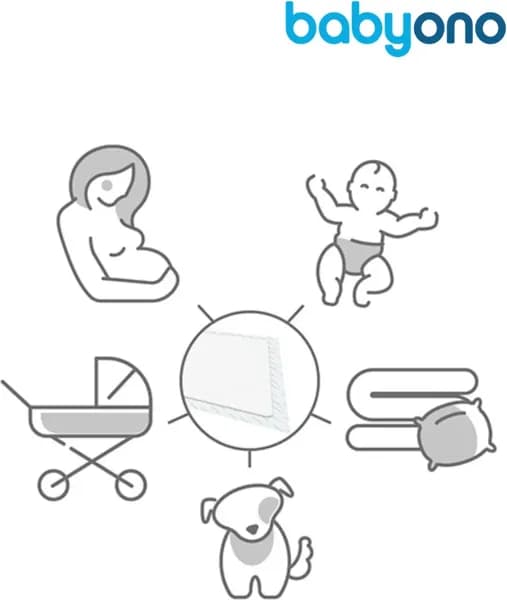 Набор пеленок одноразовых детских BabyOno 40x60см / 513/12 8