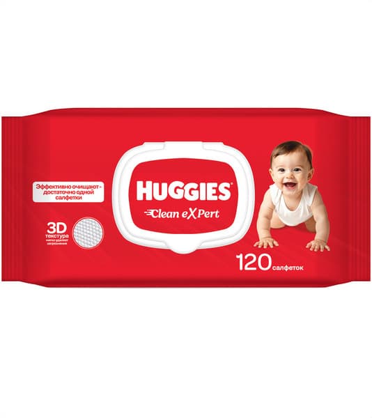 Влажные салфетки детские Huggies Clean Expert