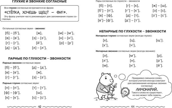 Учебное пособие КоЛибри Русский язык для начальной школы в таблицах и комиксах 6