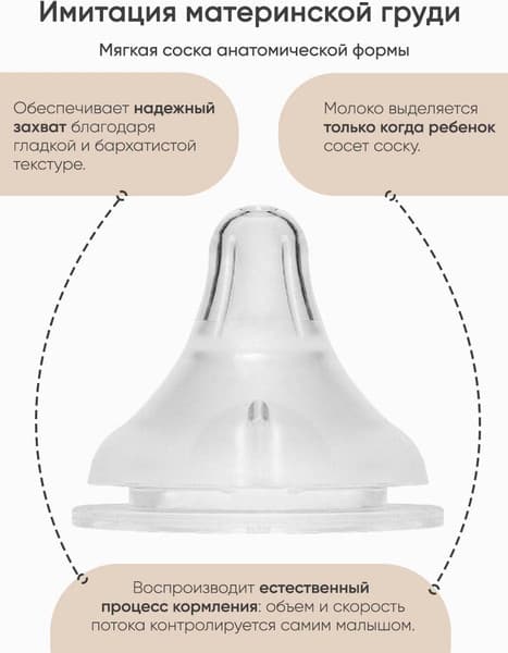 Набор бутылочек для кормления Paomma С соской SM/M 2