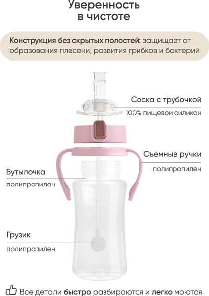 Поильник Paomma С трубочкой 9