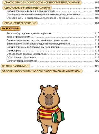 Учебное пособие КоЛибри Русский язык в таблицах и комиксах 4
