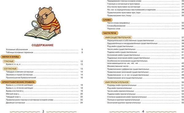 Учебное пособие КоЛибри Русский язык в таблицах и комиксах 2