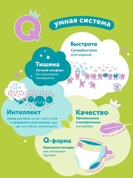 Подгузники детские Lovular Q L 8-14 кг 9
