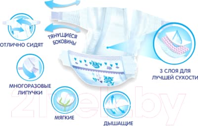 Подгузники детские Helen Harper Baby 4 Maxi 2