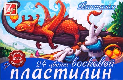 Пластилин восковой ЛУЧ Фантазия / 25С 1525-08