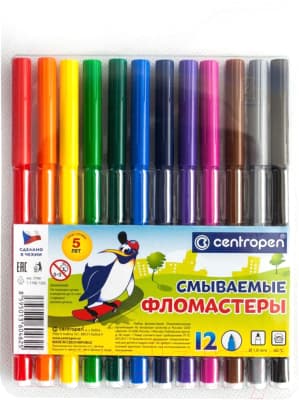 Фломастеры Centropen Пингвины / 7790 1285