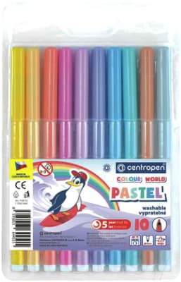 Фломастеры Centropen Colour World Pastel / 7550 1087