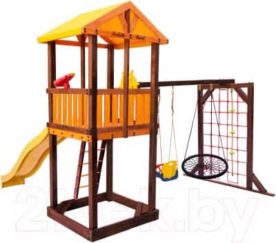 Игровой комплекс Perfetto Sport Pitigliano 9 + качели Паутина 3