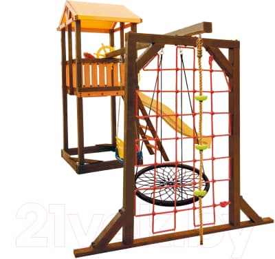 Игровой комплекс Perfetto Sport Pitigliano 9 + качели Паутина 2