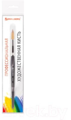 Кисть для рисования Brauberg Синтетика мягкая 9 / 200694 2