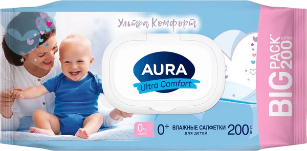 Влажные салфетки детские Aura Ultra Comfort