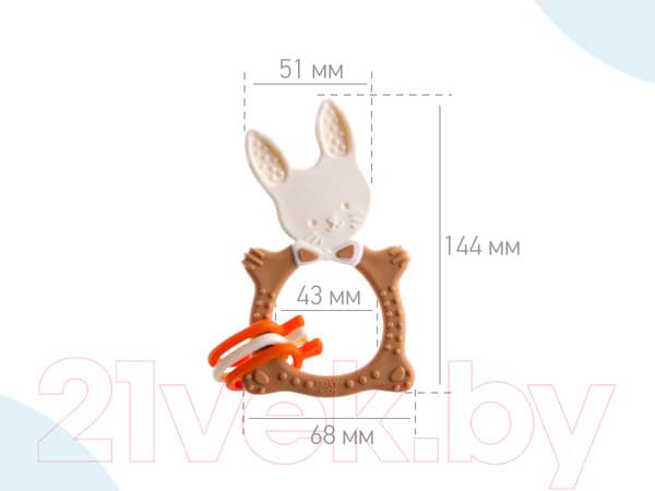Прорезыватель для зубов ROXY-KIDS Bunny / RBT-001BD 2