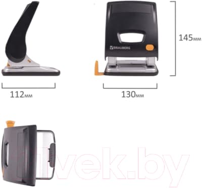 Дырокол Brauberg Easy Press / 224343 5