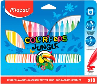 Фломастеры Maped Jungle / 845421