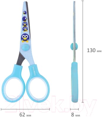 Ножницы канцелярские Brauberg Kid Series Пингвины / 232271 10