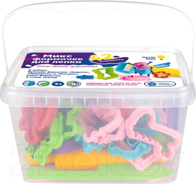 Набор инструментов для лепки Genio Kids Микс формочек для лепки / LEP09