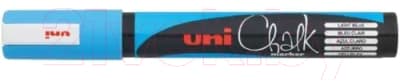 Маркер меловой UNI Mitsubishi Pencil Chalk 1.8-2.5мм / PWE-5M L.BLUE(N)