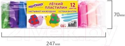 Пластилин легкий Юнландия 105905