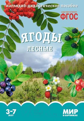 Наглядное пособие Мозаика-Синтез Мир в картинках. Ягоды лесные / МС10591