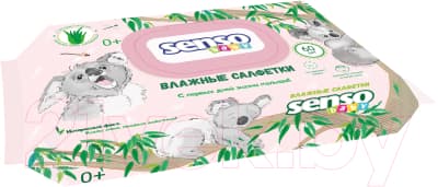 Влажные салфетки детские Senso Baby С клапаном