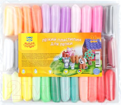 Пластилин легкий Мульти-пульти ЛП_40361