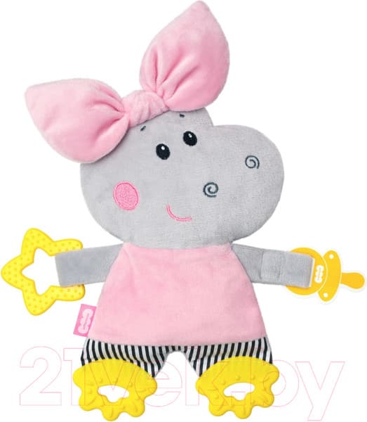 Прорезыватель для зубов Мякиши Бегемотик Милочка / 724