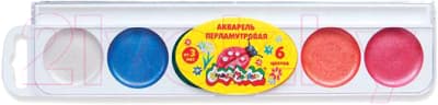 Акварельные краски Каляка-Маляка Перламутровая / АПКМ06