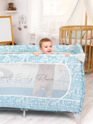 Кровать-манеж Amarobaby Stitch / AMARO-26Sti/11 5