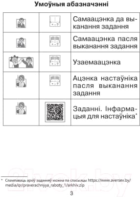 Сборник контрольных работ Аверсэв Навучанне грамаце. 1 клас. Праверачныя работы 2