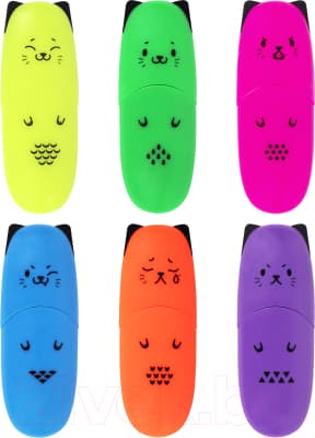 Набор маркеров Brauberg Kids. Cute Cats. Neon / 152435