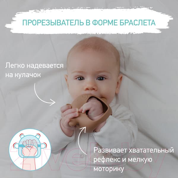 Прорезыватель для зубов ROXY-KIDS На руку Мишка / RST-003-C 5