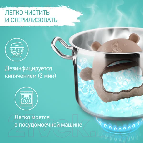 Прорезыватель для зубов ROXY-KIDS На руку Мишка / RST-003-C 8