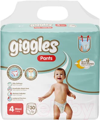 Подгузники-трусики детские Giggles Maxi 4 Pants