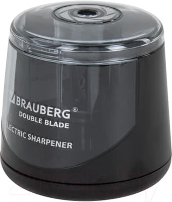 Точилка Brauberg Double Blade Black. Электрическая / 271336