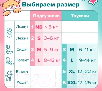 Подгузники-трусики детские Tanoshi Baby Pants L 9-14кг 10