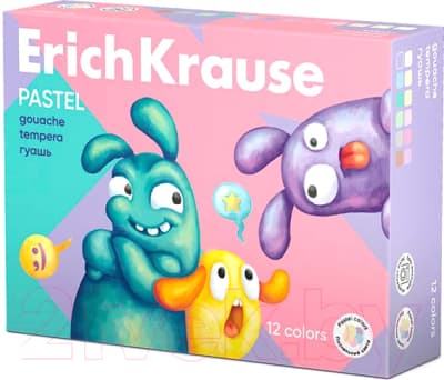 Гуашь Erich Krause Jolly Friends Pastel / 61419