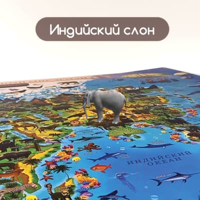 Настенная карта Юнландия Животный и растительный мир / 112373 6
