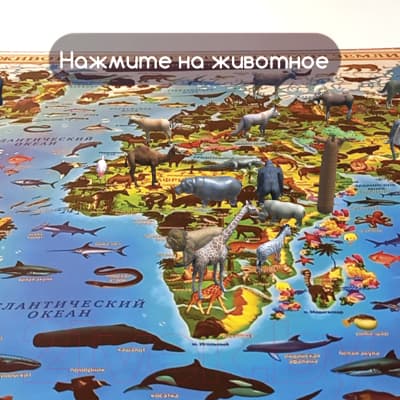 Настенная карта Юнландия Животный и растительный мир / 112373 4