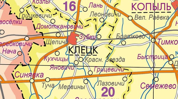 Настенная карта Белкартография Республика Беларусь. Полит.-администр. 131x93см 3