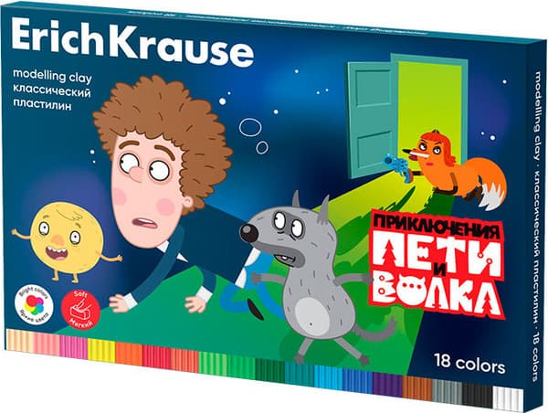 Пластилин Erich Krause Приключения Пети и Волка / 61073