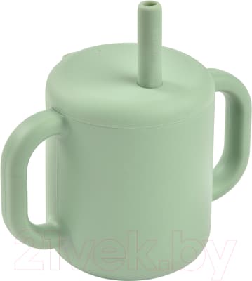 Поильник Beaba Tasse Paille Silicone S Green 913573