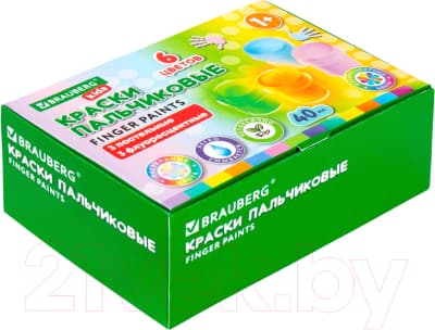 Пальчиковые краски Brauberg Kids / 192400 2
