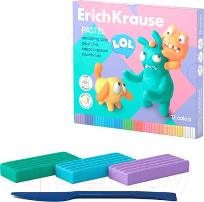 Пластилин Erich Krause Jolly Friends Pastel / 61352 2