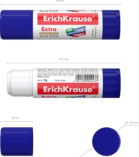 Клей-карандаш Erich Krause Extra / 59639 6