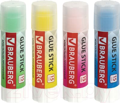 Клей-карандаш Brauberg Color Crystal / 271709