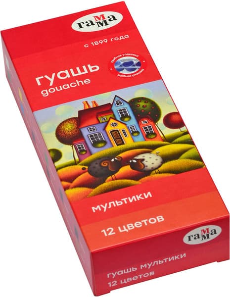 Гуашь ГАММА Мультики / 100222-12
