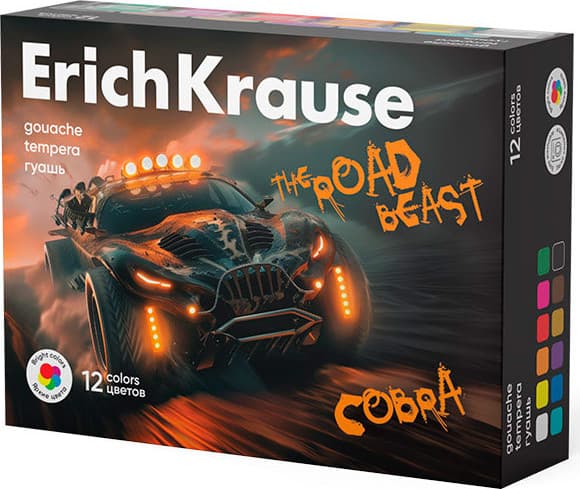 Гуашь Erich Krause Road Beast / 62981