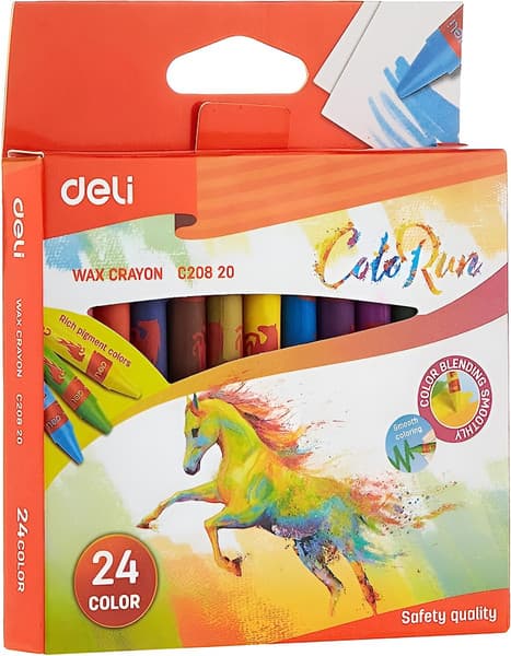 Восковые мелки Deli ColoRun / C20820